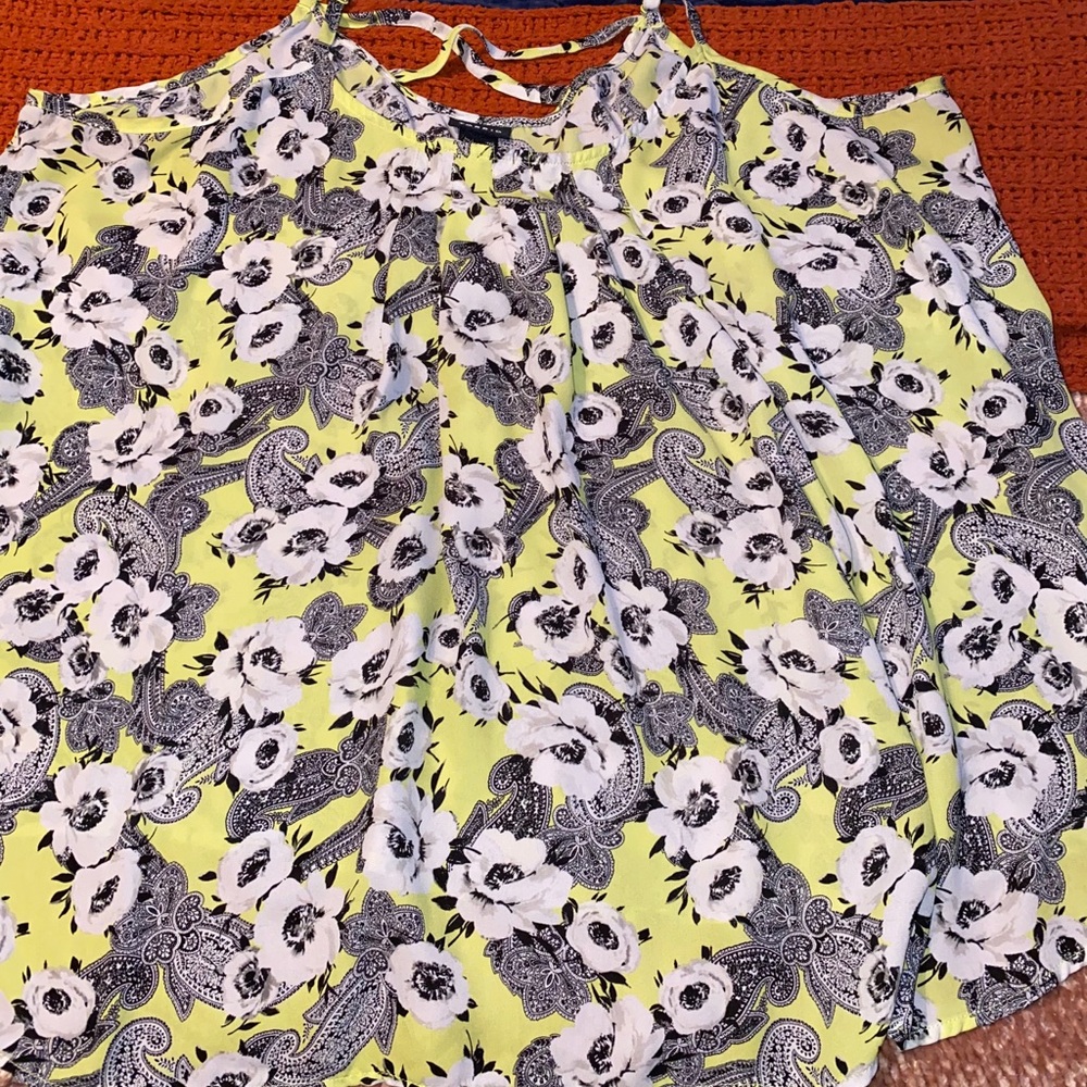 Torrid black and yellow tank